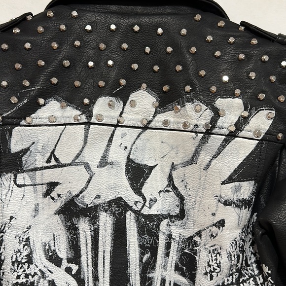 RARE Zara Leather Jacket - Picture 3 of 12